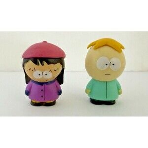 Comedy Central 2011 South Park Wendy and Buttters Figures Comedy Partners 1 3/4"
